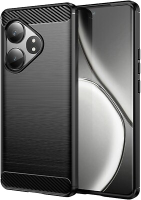 CARBON COVER FOR REALME GT6 GT 6 CASE BLACK SILICONE TPU SOFT SHOCKPROOF