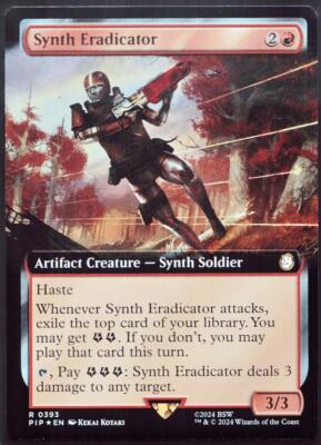Synth Eradicator - 393 Extended Foil MTG Fallout
