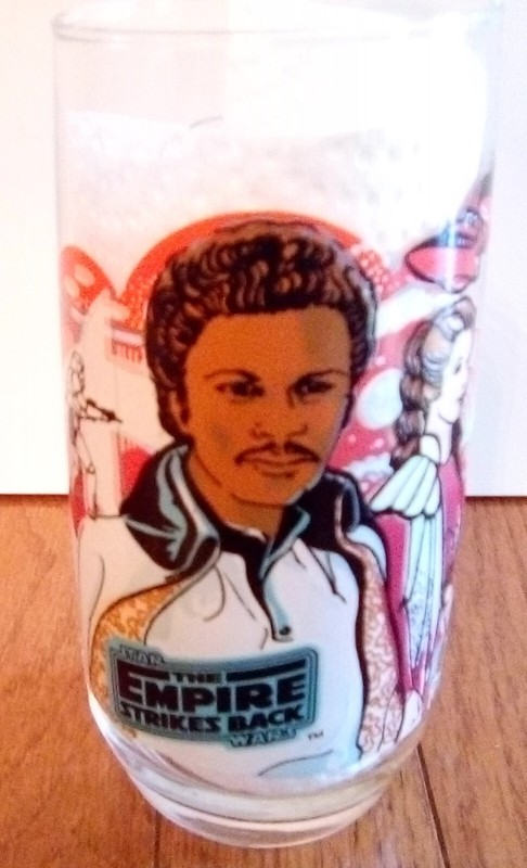 Vintage 1980 Star Wars Empire Strikes Back Lando Calrissian Burger King Glass