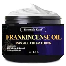 Essentially KateS Frankincense Oil Massage Cream Lotion 4 Fl Oz - Medium Glid.1