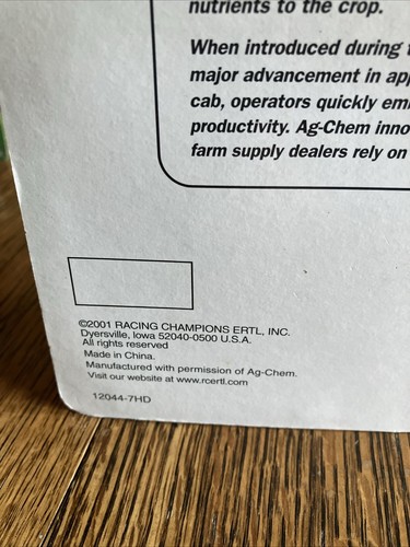 NEW SEALED Ertl Ag-Chem 8103 Terra Gator Dry Fertilizer Load 1:64 Scale #12044 - Picture 2 of 2