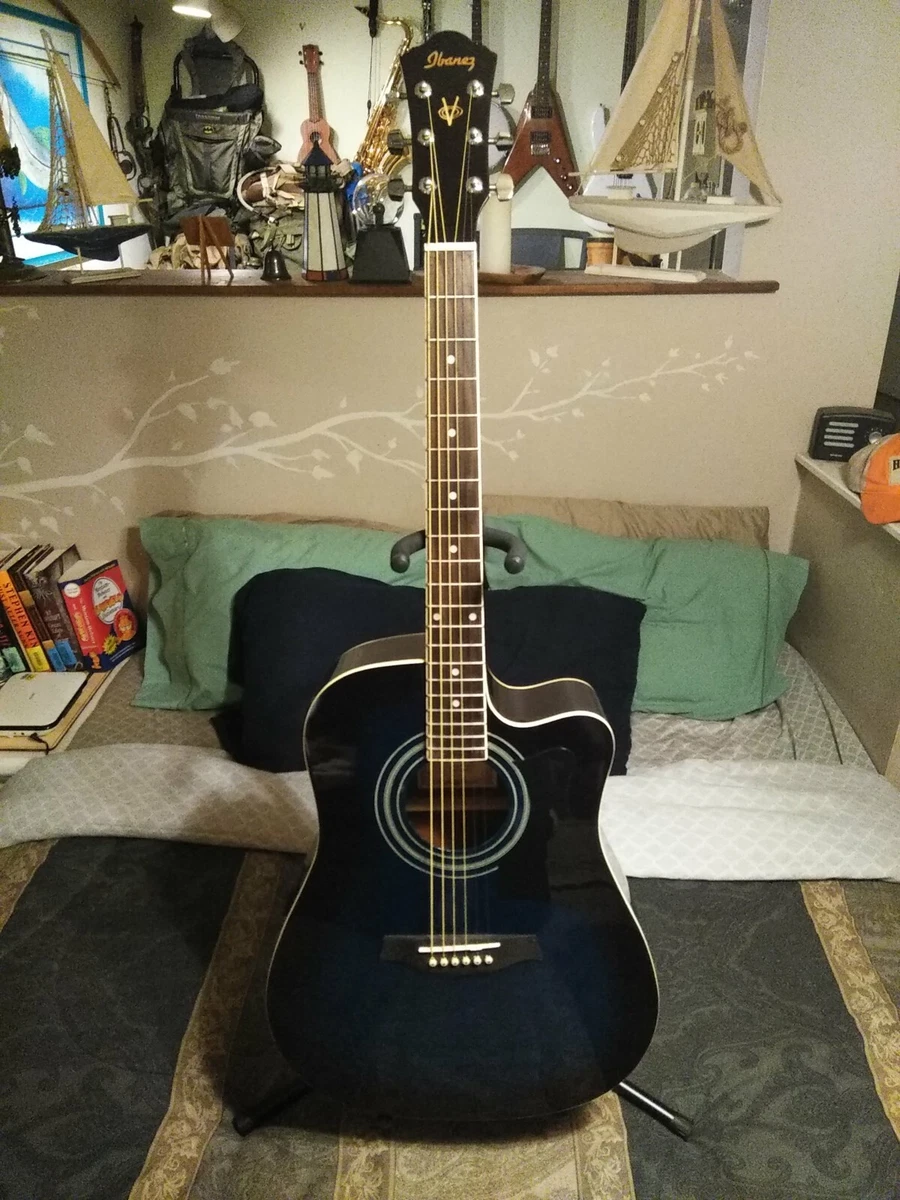 Ibanez V70CE Acoustic Electric Guitar mint condition bright tone with Hard Case