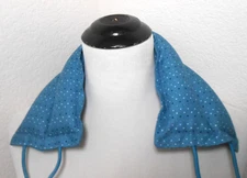 Hot Pack Neck Wrap Microwavable Blue Dot Cotton Print 5 x 20 Heat Therapy