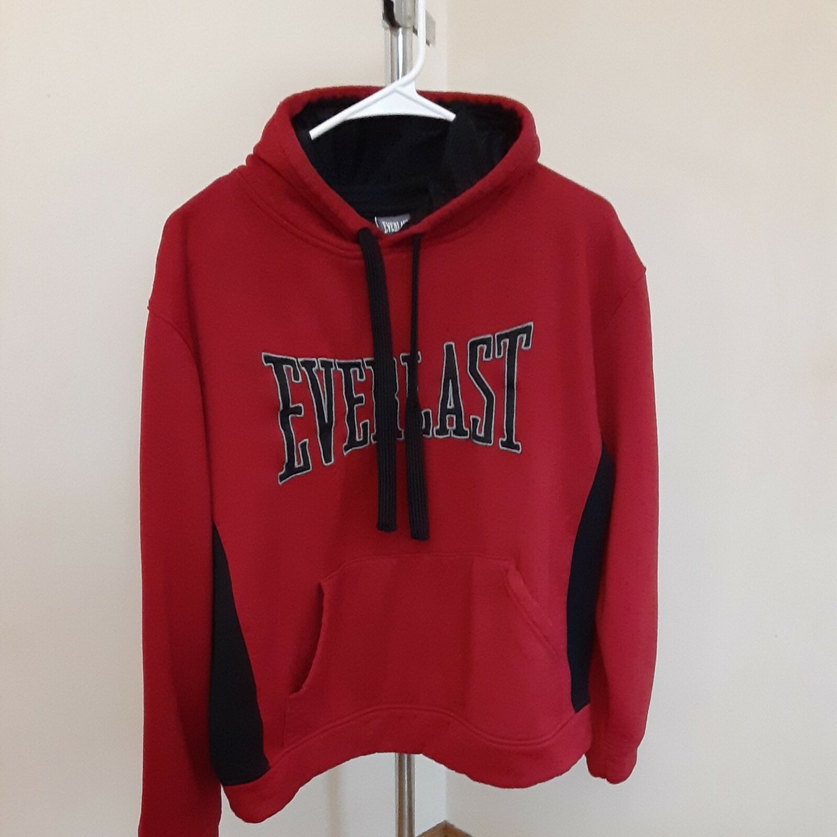 Boys Youth Size Everlast Hoodie Sweatshirt Red/Black Pre