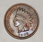 1907 INDIAN HEAD CENT (MINT STATE DETAILS) (YOU GRADE)