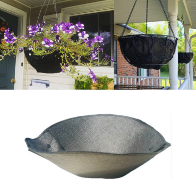 Fabric Coco Fiber Liner Replacement 16 Inch Round   Hanging Basket Planter Liner