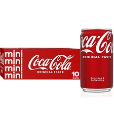 :.Coke🥤Mini-Can 7.5 oz, 10 pack.: