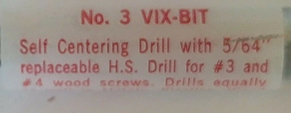 Broca de pretaladrado Vix-Bit 3vixbit para bisagras de 5/64" #2, 3 y 4 tornillos, 3 brocas VIX Foto 2 de 3