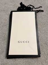 4x GUCCI Shopping Gift Bag White And Black 38*23cm