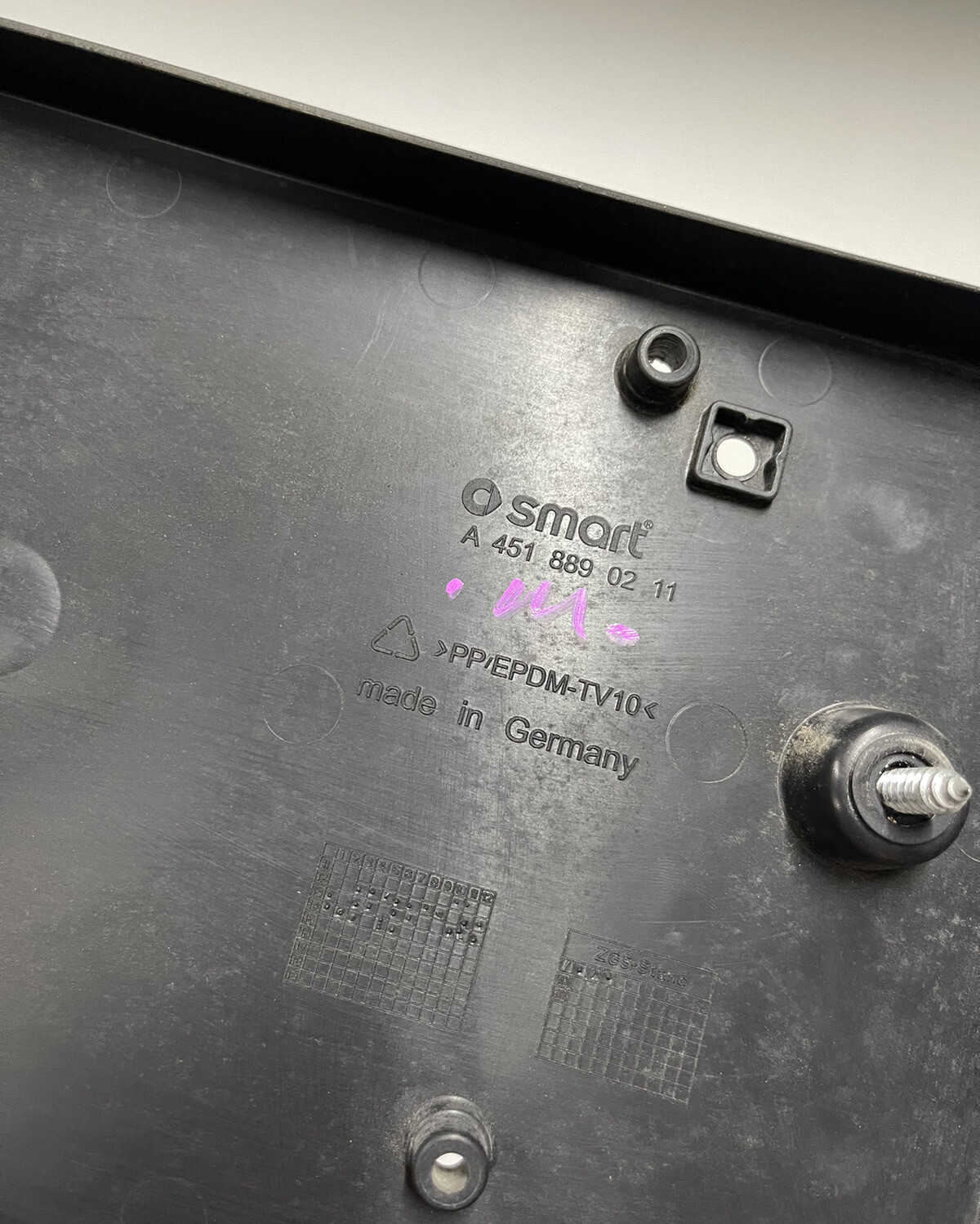 W451 SMART FORTWO 2015 Front License Plate Holder OEM eBay