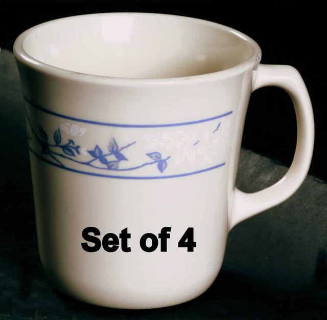 Set of 4 Corelle Corning Ware First Spring 3.5'' Cup / Mugs eBay
