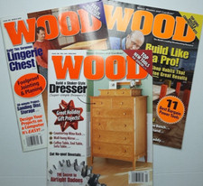 Wood Magazine Lot of 3 Issues 2009 Better Homes Gardens Tool Reviews Woodworking