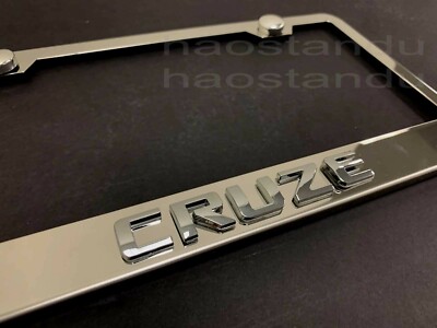 IPL 3D Stainless Steel License Plate Frame – Rust-Free With Screw Caps
