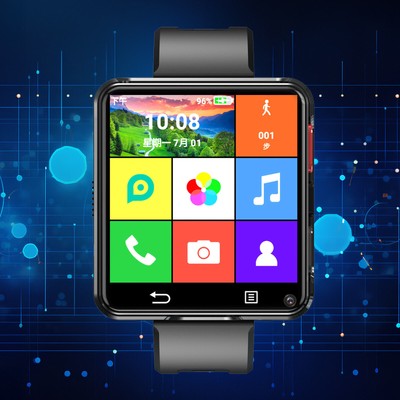 2.64'' Larger Screen HD Dual Camera 3+32G Smart Watch Video Call Smartwatch 