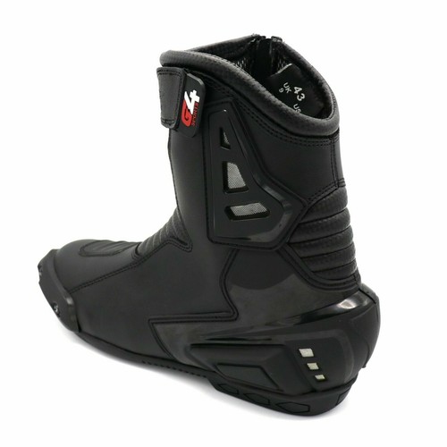 Real Leather High Tech Mens Short Motorbike Motorcycle Racing Sports Shoes Boots - Bild 27 von 32