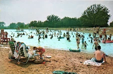 Cornell IL Valley View Acres Swimming Postcard Illinois
