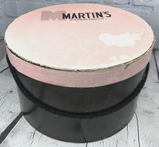 Antique Vtg Martin  s T.S. Martin Company Womens Hat Box Sioux City Iowa
