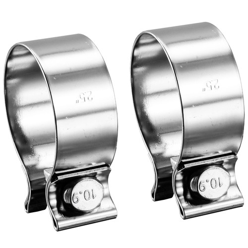 Muffler Band Clamp 2.5 in Natural 304 Stainless Steel Pypes Performance Exhaust main image 1