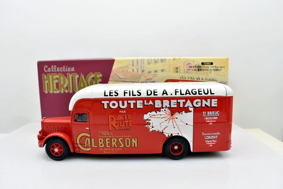 Modellino Camion scala 1:50 Bernard type 110 Fourgon Calberson flageul Corgi new - Immagine 3 di 4