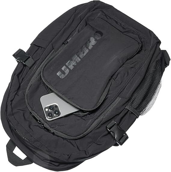 ★UMBRO★ Nylon Sparkle Luxe Backpack Black UQ223CBP63 UQ223 UMBRO Backpack Daypack Soft and Light Nylon Sonny Backpack
