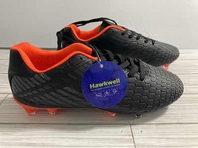Hawkwell Mens Athletic Soccer Shoes Kids Youth Outdoor Orange Black Size 5 New