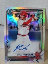 Ryan Holgate 2021 Bowman Chrome Draft Refractor Auto /499 1st Prospect Rookie RC