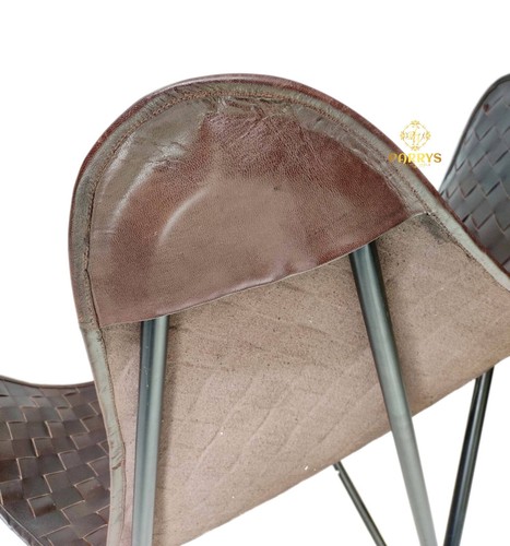 Designer Texture Butterfly Chair – Brown Home & Office Comfortable Chair PL2-219 - 第 5/6 張圖片