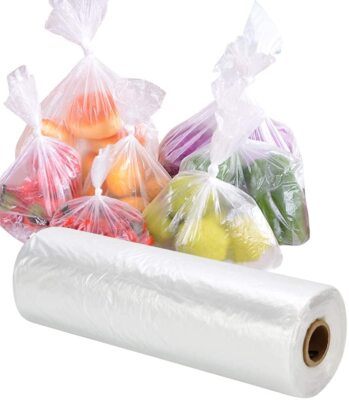 Bolsas de Almacenamiento de Alimentos 1 Rollo de 350 Bolsas Plasticas de 14 x 2