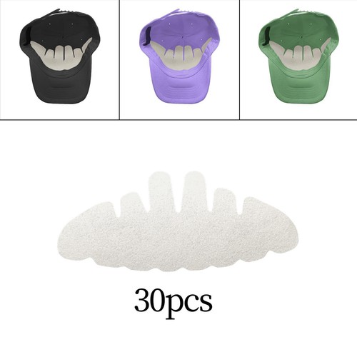 30x Baseball Cap Sweat Liner Breathable Sweat Protection Golf Hat Liners - Afbeelding 10 van 12