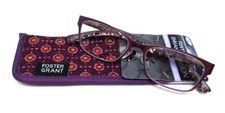Foster Grant Reading Glasses with Soft Case BLAIR PRP - Choose Diopter