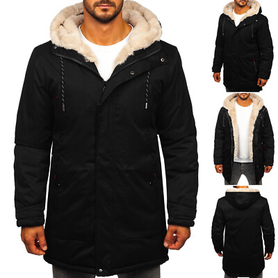 Parka Jacke Winterjacke Wärmejacke Kapuze Classic Men Casual Herren BOLF Winter 