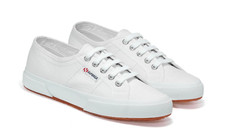 Zapatilla deportiva Superga Cotu clásica blanca con cordones de lona Z4946 para mujer talla 10,5/42