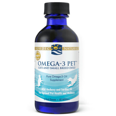 Nordic Naturals. Omega-3-Pet für Katzen und kleine Hunderassen. 2 fl oz (60ml) 