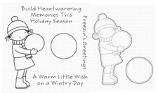 My Favorite Things PI Freezin's Greetings Stamp & Die Sets, PI327/2120 Retired