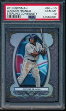PSA 10 WANDER FRANCO 2019 Bowman Chrome Sterling Continuity Rookie RC GEM MINT