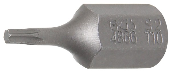 "Bgs 4866 Bit LäNge 30Mm Antrieb AußEnsechskant 10Mm (3/8\") T-Profil (F. Torx)T10"-image