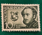 1941 Hungarian Count Szechenyi 10f olive-green postage stamp - mint hinged — photo 2