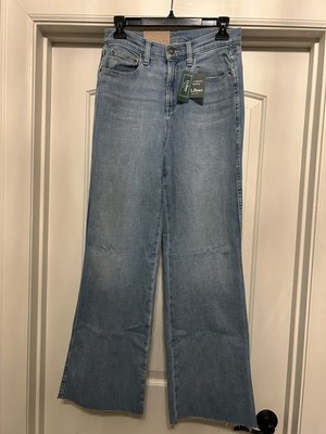 L.L.Bean Women s High Rise Relaxed Jean Raw Hem 29  Inseam New With Tags Sz 8