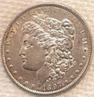 1897 P Morgan beautiful coin BU/AU lots of luster free shipping
