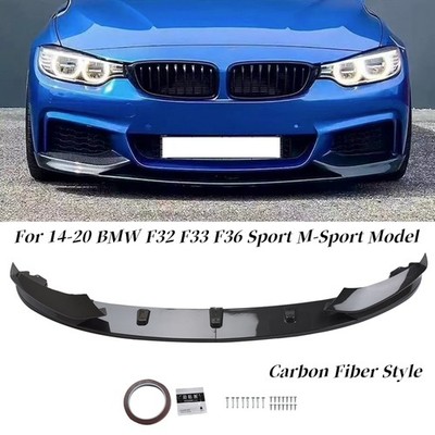 Front Splitter Lip Carbon Fiber For 14-20 BMW 4 Series M-Sport F32 F33 F36 Sport