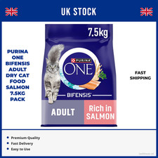 PURINA ONE Bifensis Adult Dry Cat Food Salmon 7.5kg Pack 4.19 per kilo