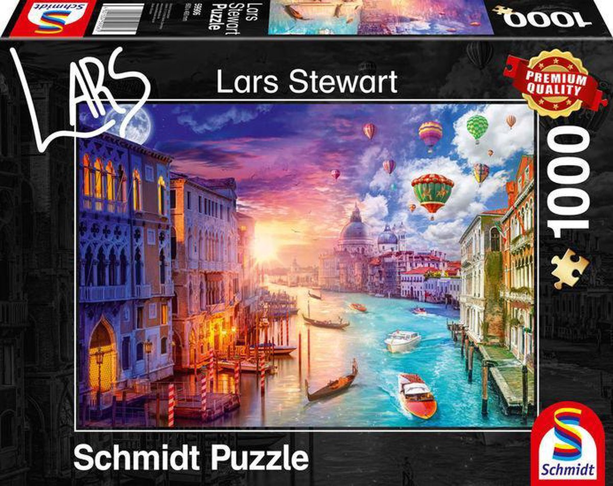 Lars Stewart: Venice - Night & Day (1000pc) -  jigsaw