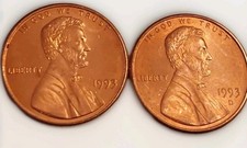 1993 PD Lincoln Memorial Uncirculated RD Pennies-Clean Nice Color Orig Roll