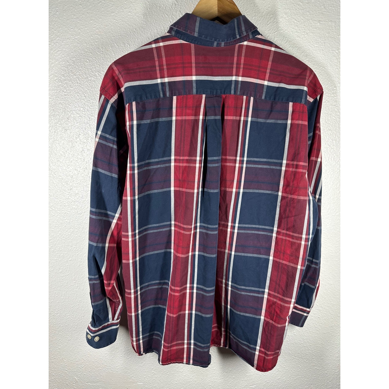 Daniel Cremieux Button Down Mens L Red Plaid Signature Twill Long ...