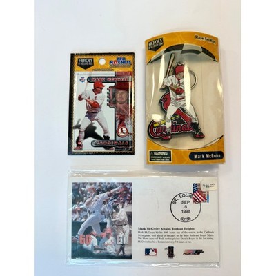 Crown Pro Mark McGwire Cardinals OS Red New 1998 HR Chase Magnet Keychain Lot