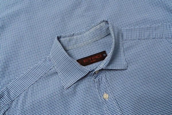 Men Etro Shirt Navy Cotton 38 / M / 46