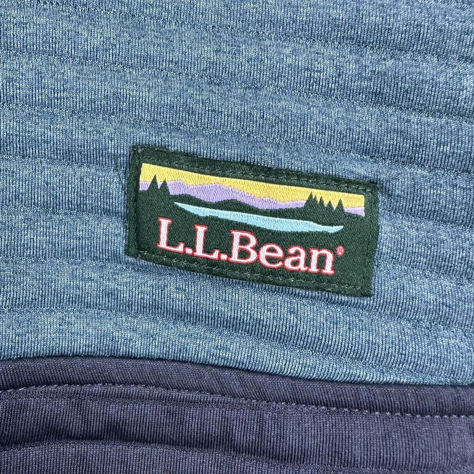 Pullover L.L.Bean Airlight para mujer extra grande azul acolchado frente a presión polar Foto 3 de 4