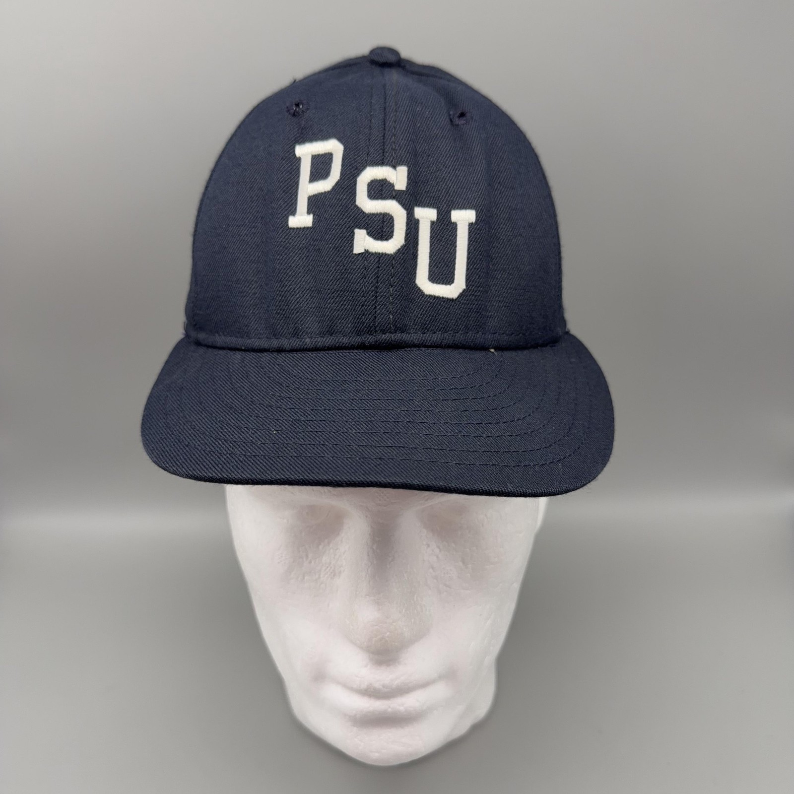 Vintage Penn State Nittany Lions Hat Mens 7 1/8 Blue NCAA Delong Fitted Cap PSU