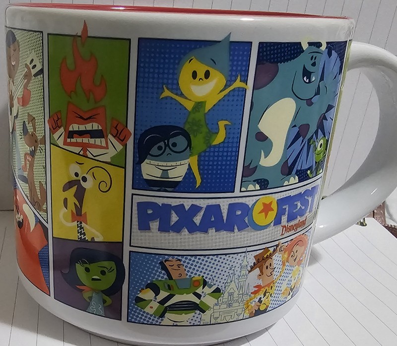 Disney Parks PIXAR FEST Exclusive Disneyland Ceramic Coffee Mug Cup 