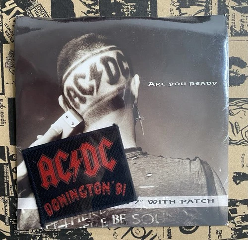 AC/DC - Are You Ready 7" Ltd No. 00786 - Still Sealed with Donnington '91 Patch